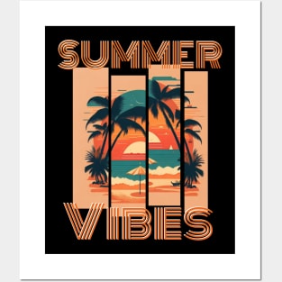 Summer vibes design Posters and Art